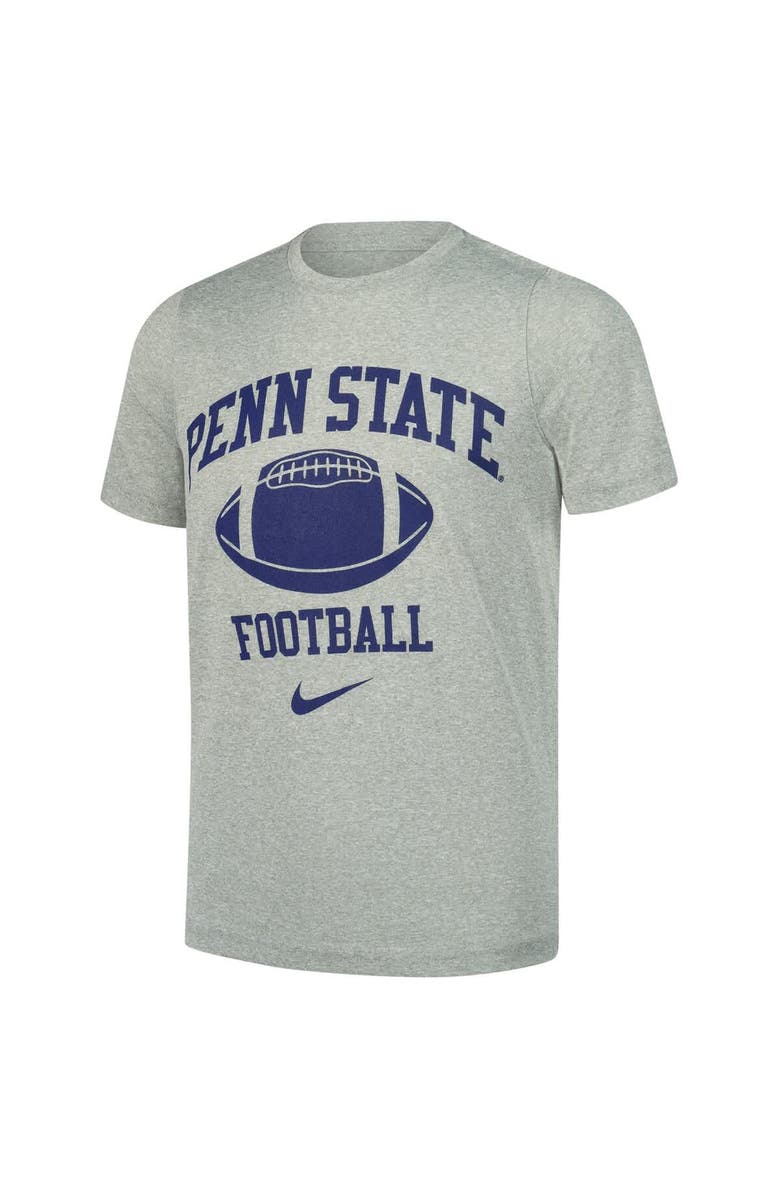 Nike Youth Nike Penn State Nittany Lions Heather Gray Logo Legend Performance T-Shirt, Alternate, color, 