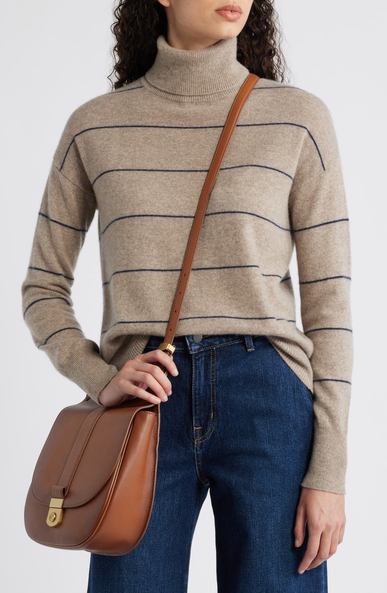 Veronica Beard Stash Leather Crossbody Bag, Alternate, color,