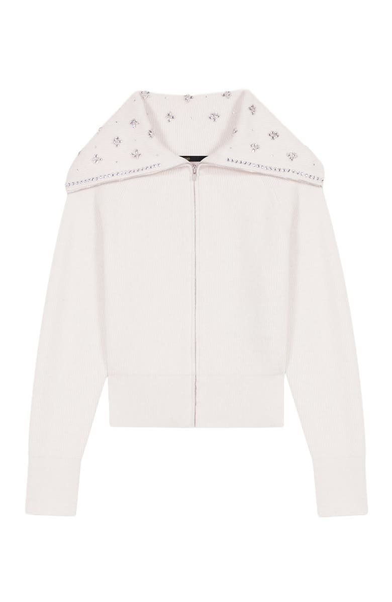 maje Cardigan with jewellery neck, Alternate, color, 