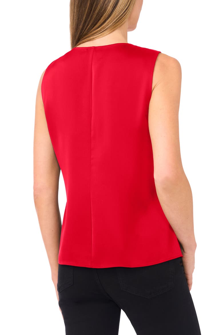 Sleeveless Twist Neck Top, Alternate, color, STOPLIGHT RED
