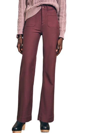Faherty Stretch Terry Wide Leg Pants