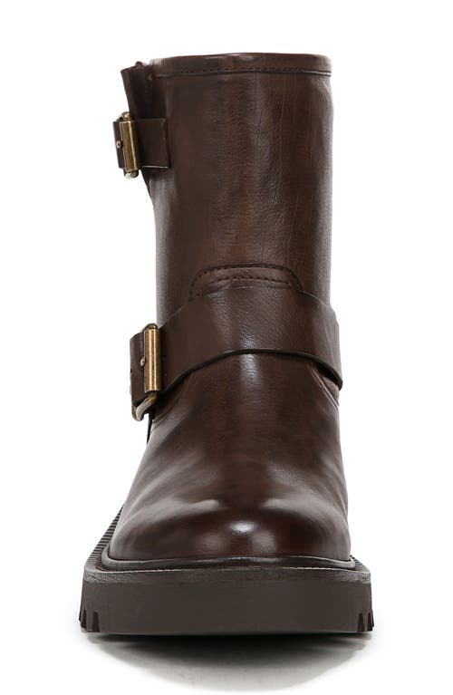 Sam Edelman Kinsley Motorcycle Boot Warm Cocoa Brown Leather In Warm Cocoa