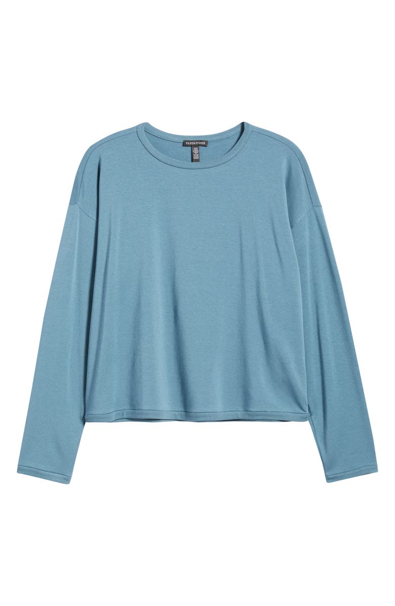 Eileen Fisher Boxy Terry Top, Alternate, color, Sea Spray