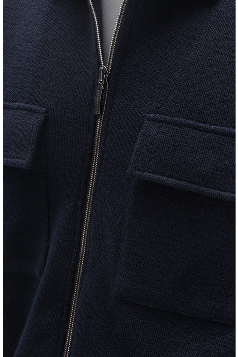 Mezner Cropped Zip Jacket, Alternate, color, NAVY