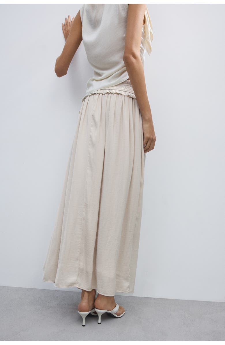 H&M Tasseled Maxi Skirt, Alternate, color, Light Beige
