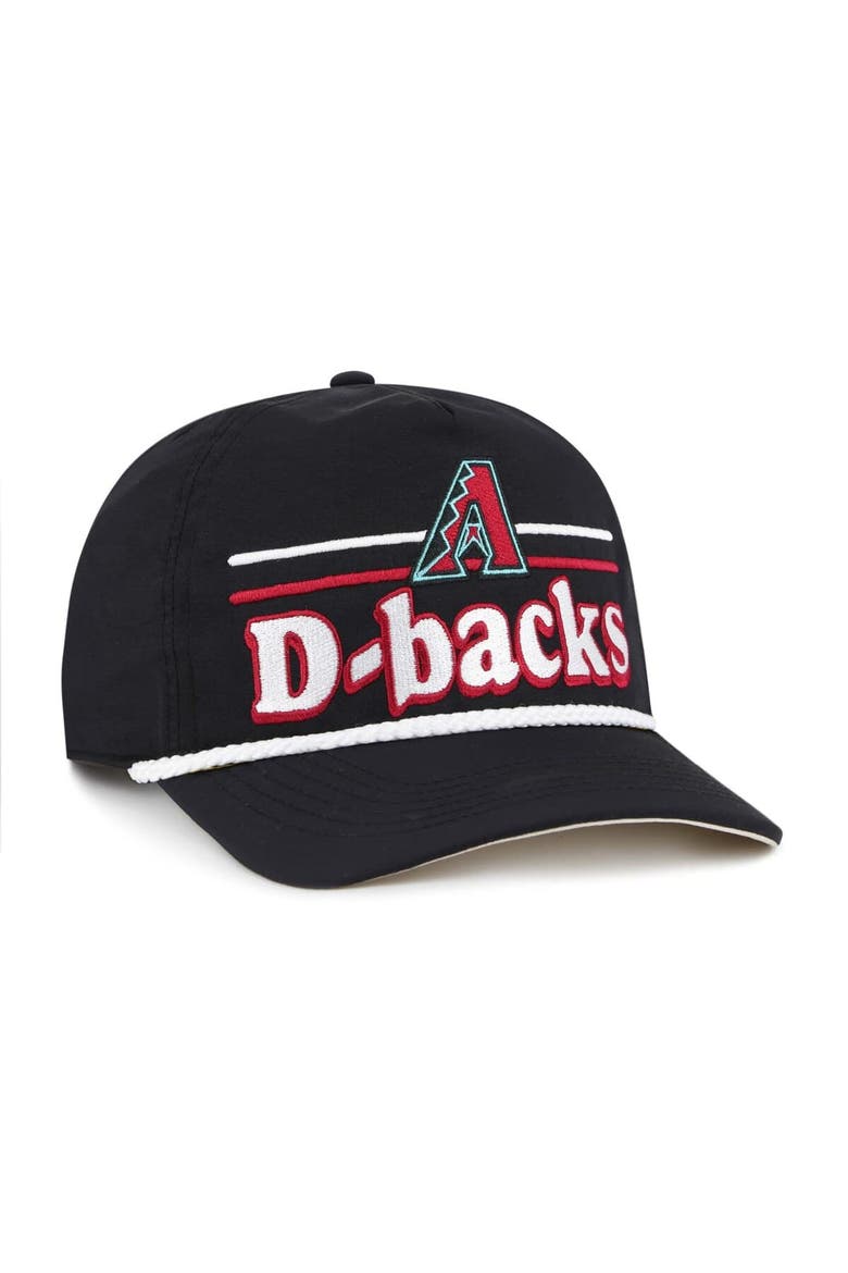 Men's '47 Black Arizona Diamondbacks Campscape Hitch Adjustable Hat, Alternate, color, Black
