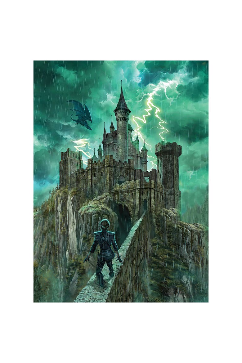 Violet Crossing the Parapet 1000 Piece Puzzle, Alternate, color, Multicolored
