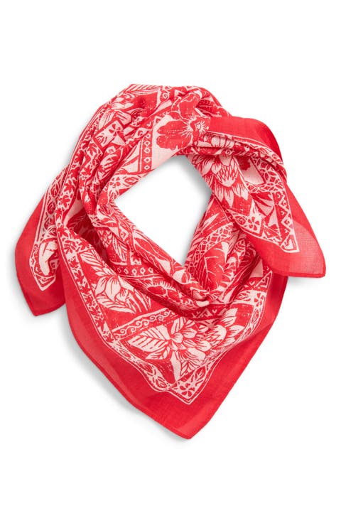 Botanical Block Square Scarf