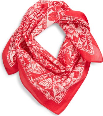 Faherty Botanical Block Square Scarf | Nordstrom
