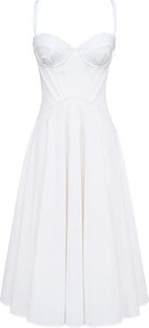 HOUSE OF CB Steffani Corset Midi Sundress