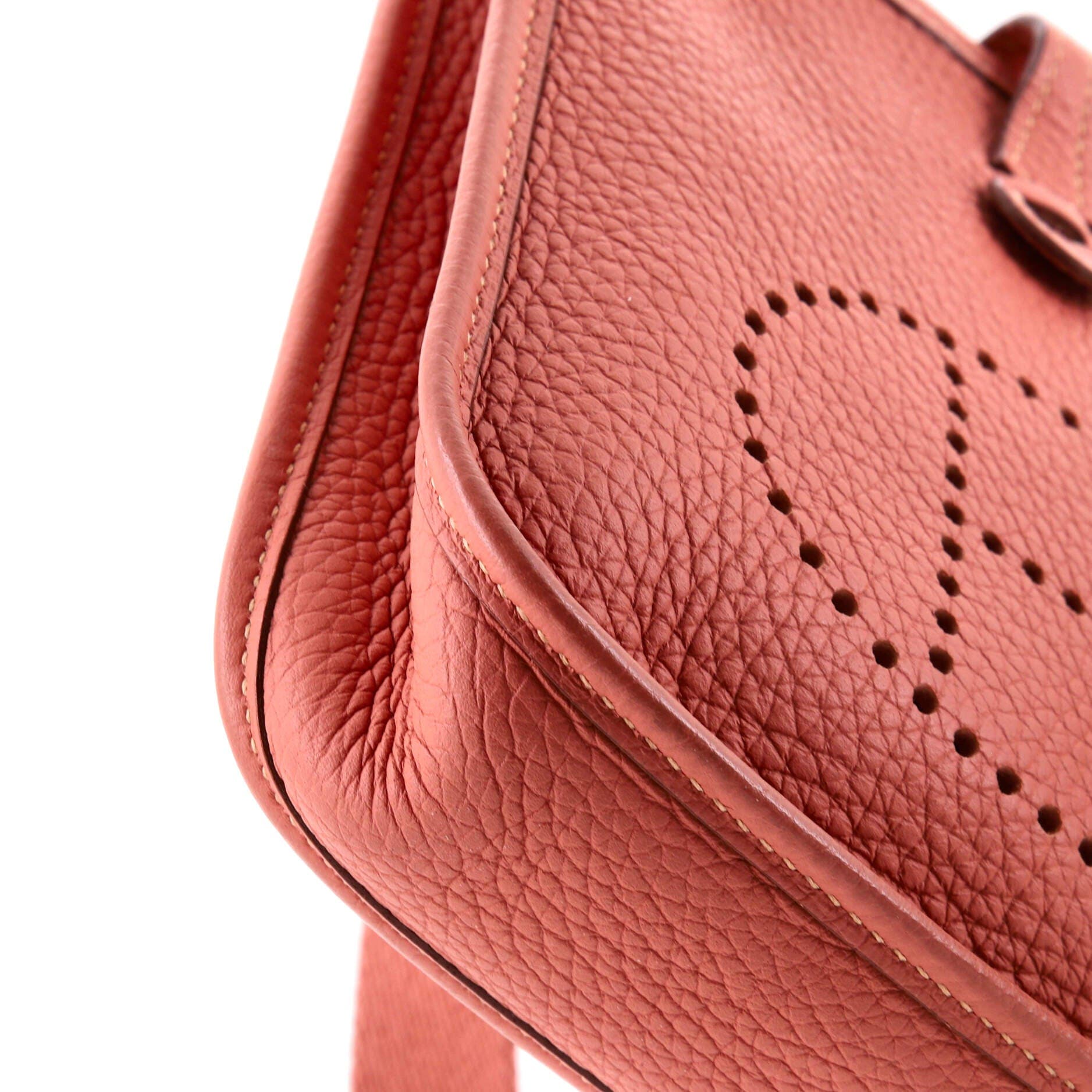 Pre-Owned Hermes Evelyne Bag Gen III Clemence TPM, Alternate, color, Rose Tea