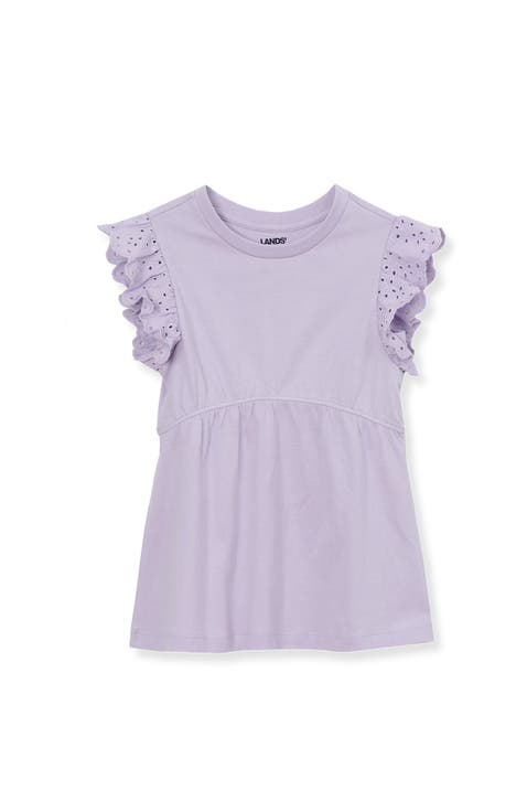 Girls Flutter Sleeve Tiered Peasant Top