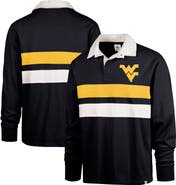'47 Men's '47 Navy West Virginia Mountaineers Clubhouse Knox Thames Long Sleeve Rugby Polo