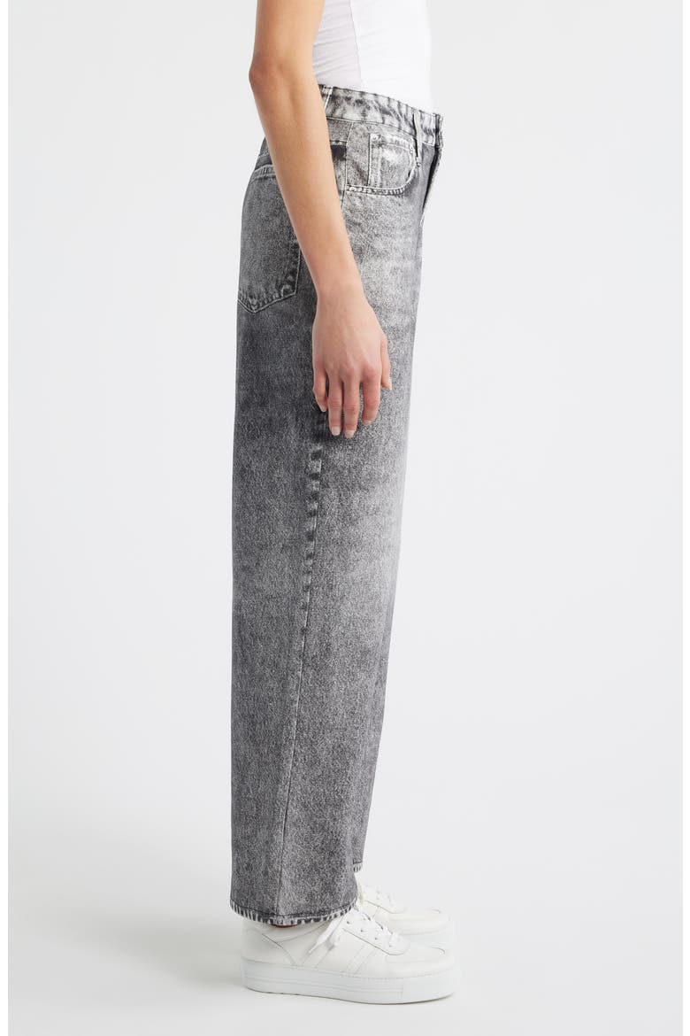 High Waist Wide Leg Knit Jeans, Alternate, color, GRAY