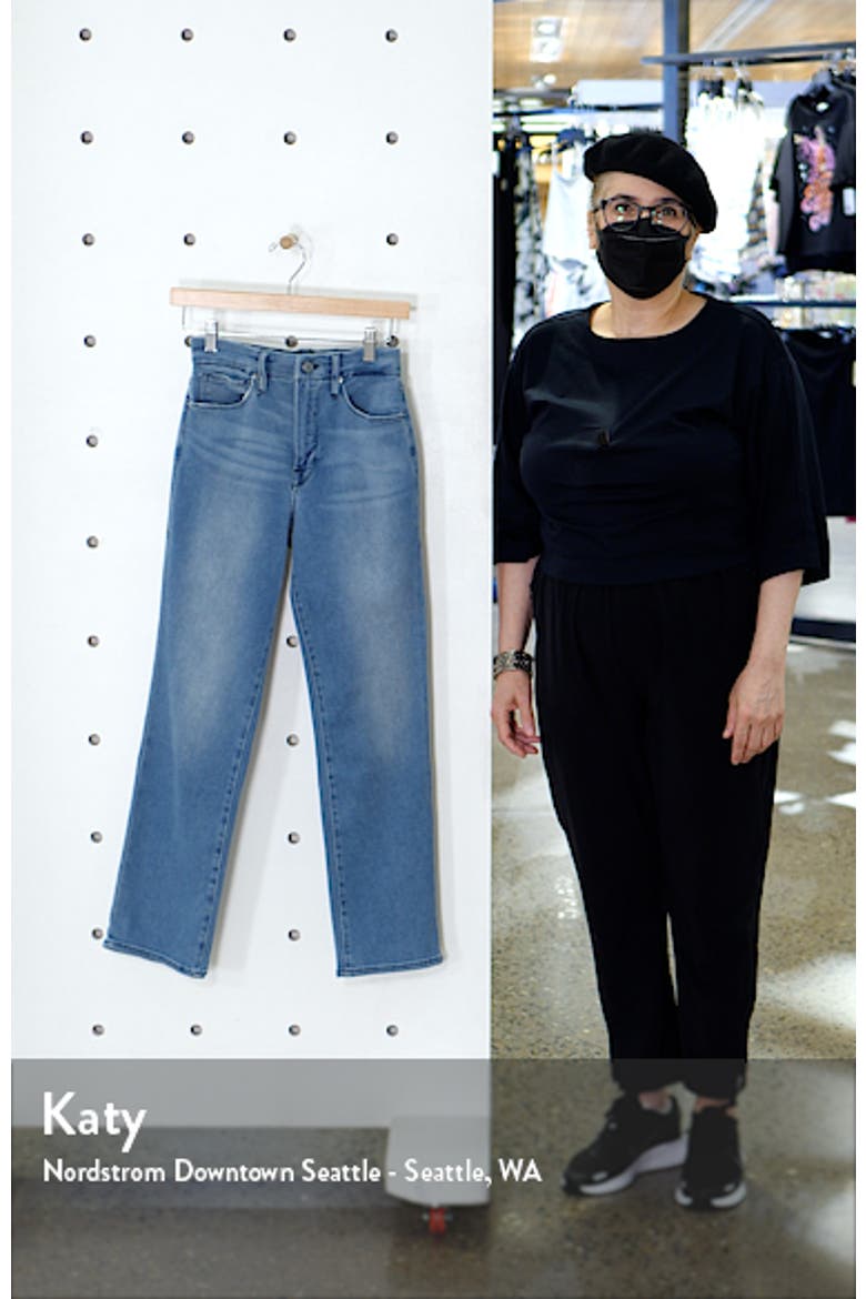 Good Straight High Waist Ankle Jeans video