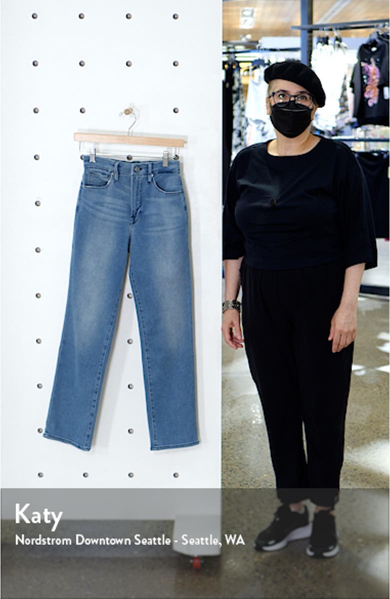 Good Straight High Waist Ankle Jeans, sales video thumbnail