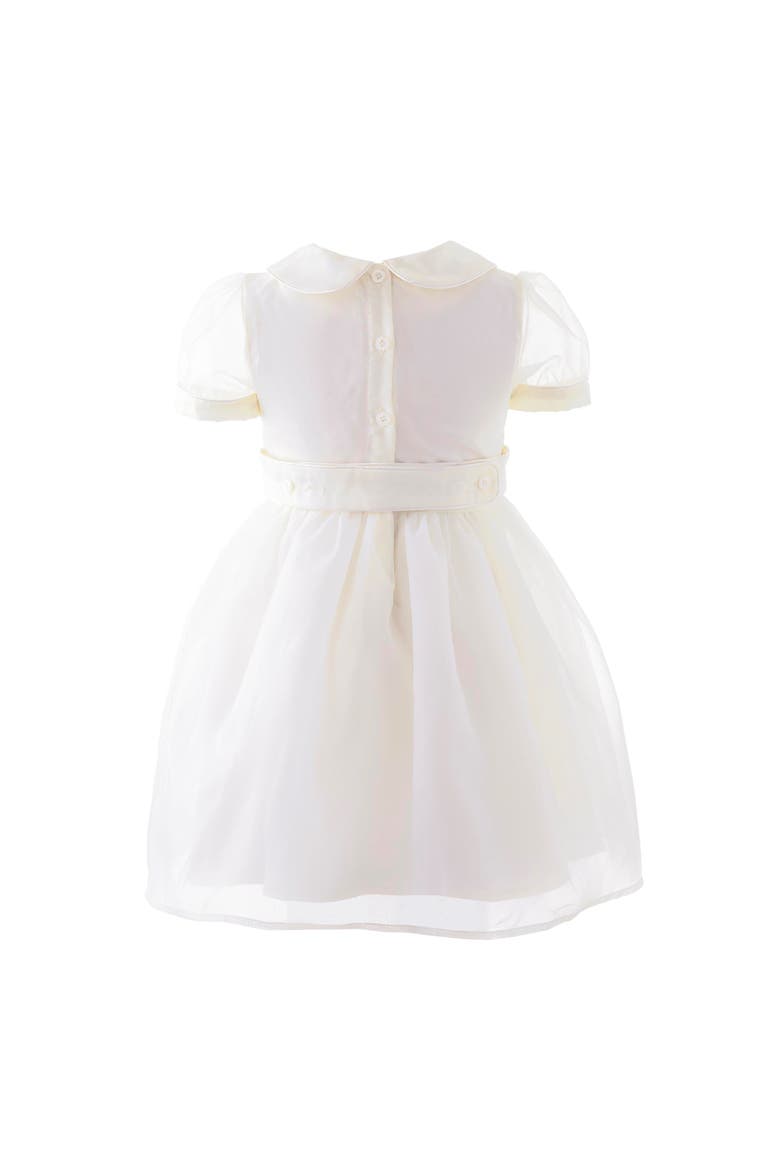 Organza Pintuck Dress, Alternate, color, White