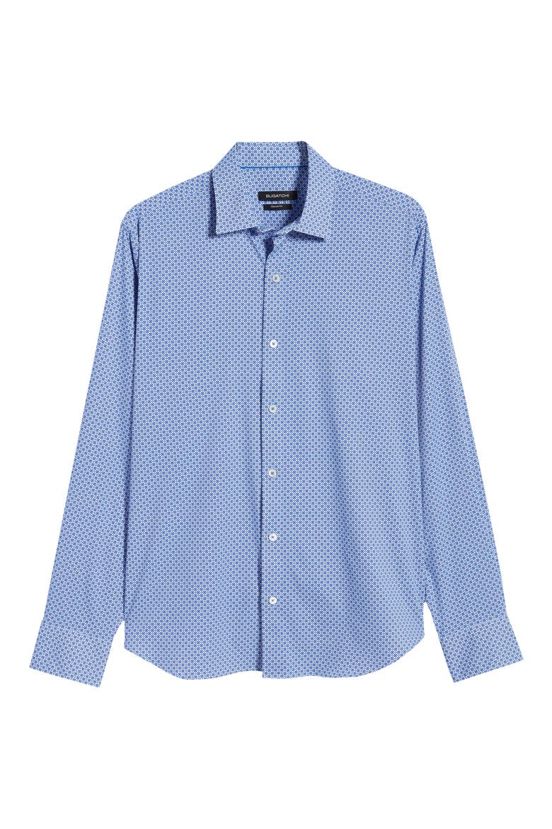 Classic Fit Button-Up Performance Shirt, Alternate, color, CLASSIC BLUE