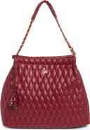 London Fog Quilted Hobo Bag