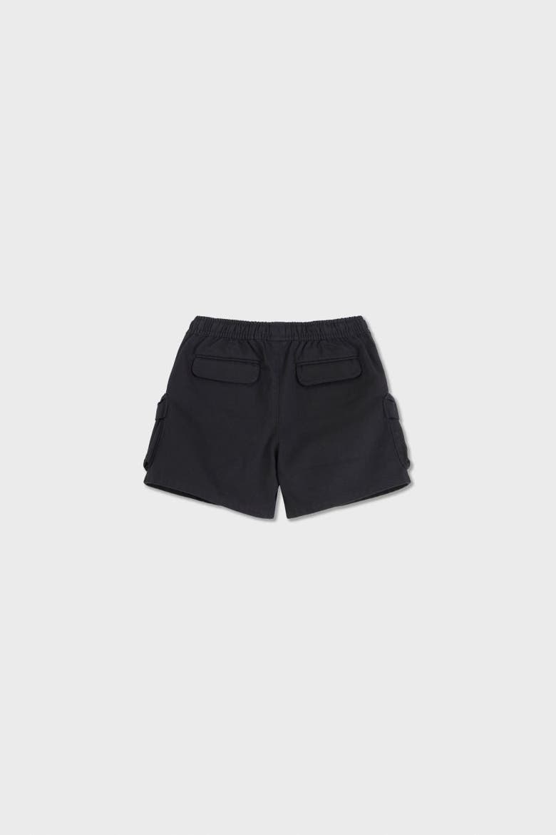 Organic Cotton Cargo Shorts, Alternate, color, Black