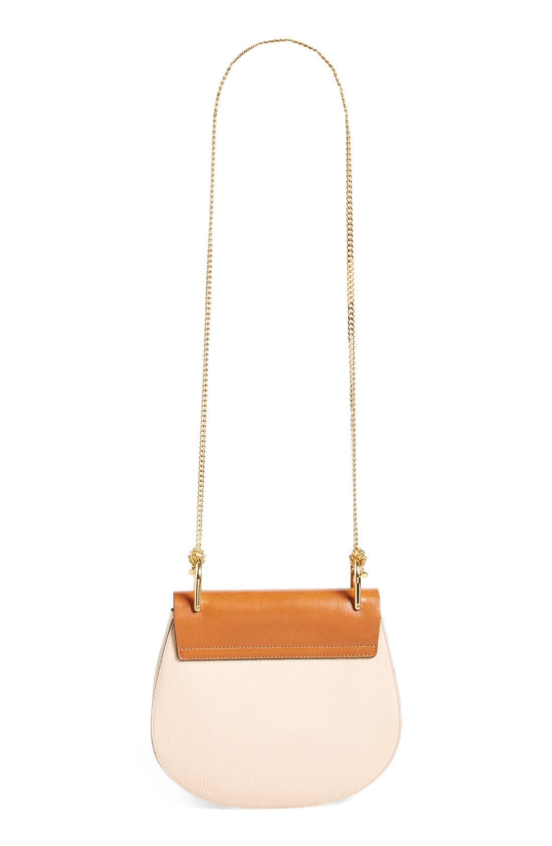 'Small Drew' Leather Shoulder Bag, Alternate, color, POWDER BEIGE