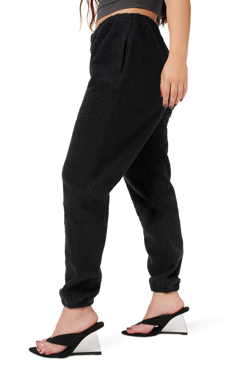 Good American Boyfriend Fleece Sweatpants, Alternate, color,