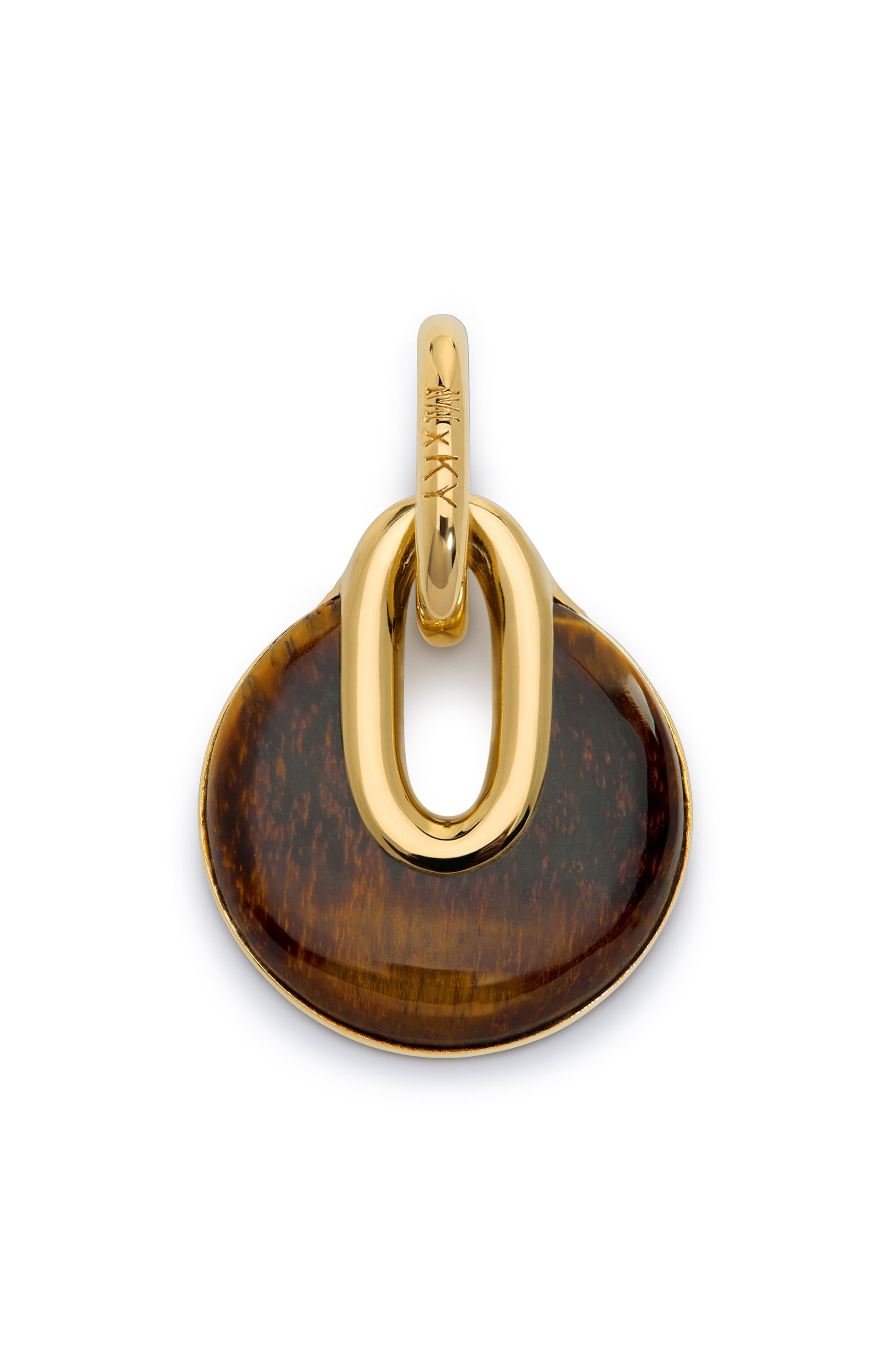 18CT GOLD VERMEIL / TIGERS EYE