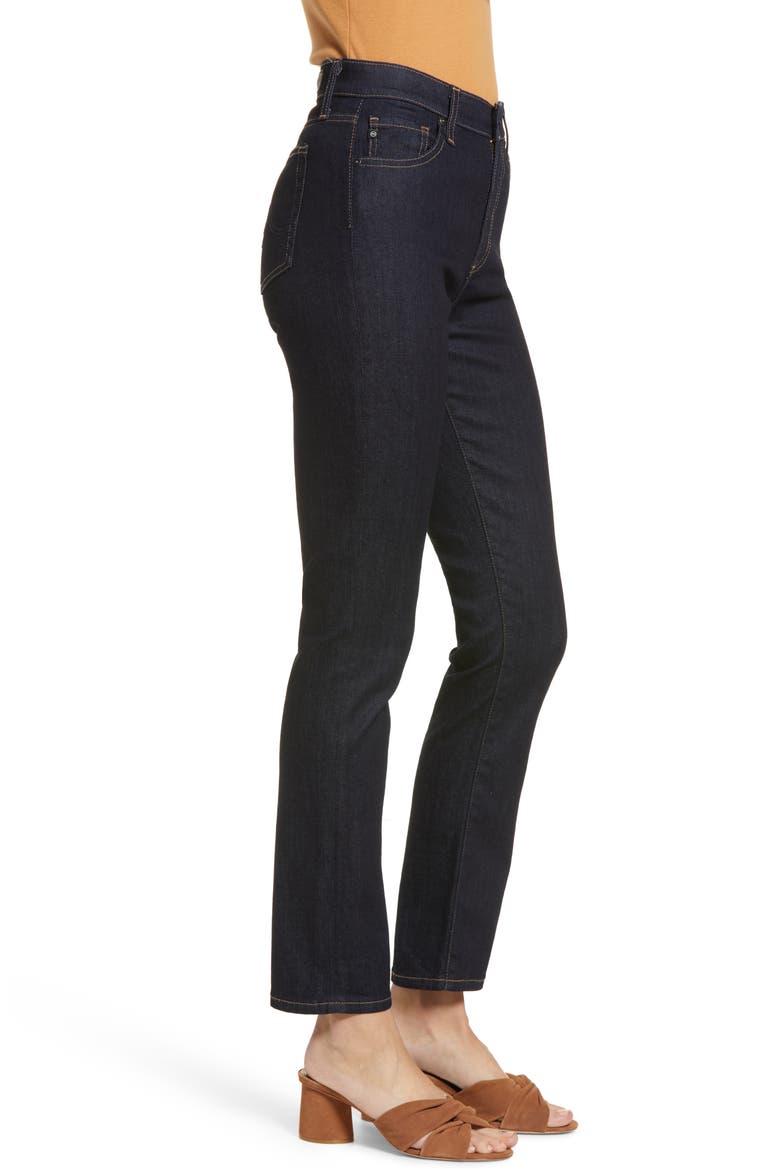 Mari High Waist Ankle Slim Straight Leg Jeans, Alternate, color, AUTHENTIC