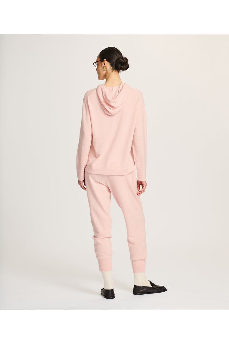 Signature Cashmere Hoodie, Alternate, color, Peony