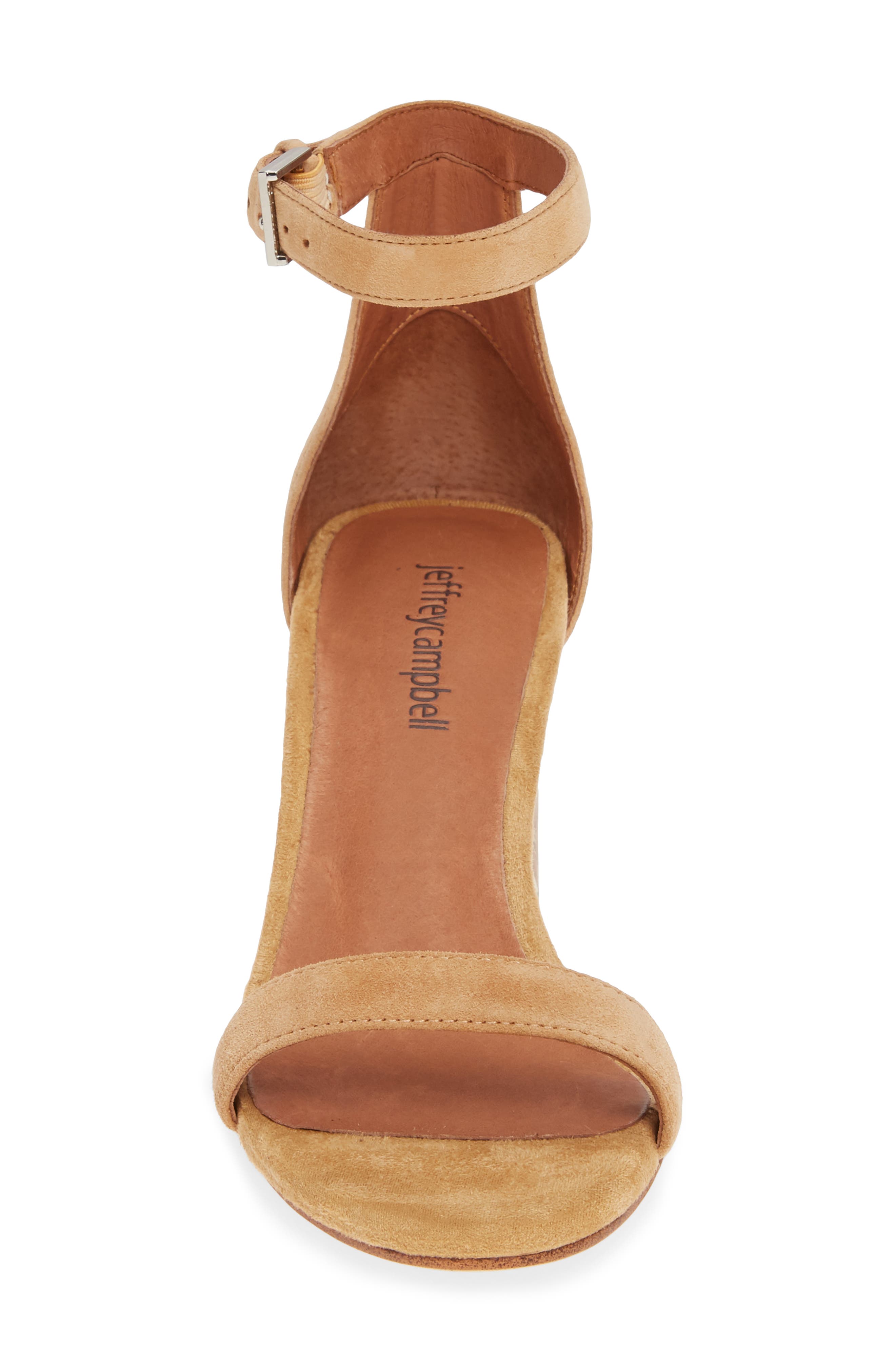 Purdy Statement Heel Sandal, Alternate, color, BEIGE SUEDE