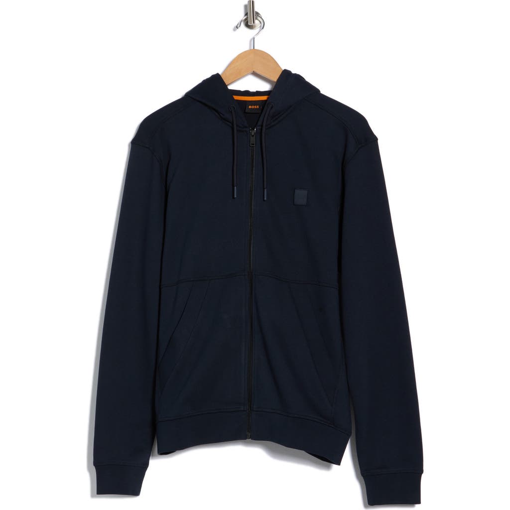 Hugo Boss Boss Zetalky Full Zip Hoodie In Black