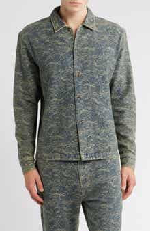 RIZORT Maze Denim Button-Up Shirt Jacket