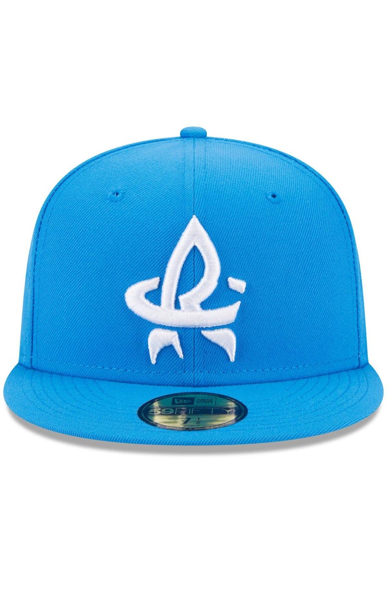 New Era Men's New Era Blue Rocket City Trash Pandas Authentic Collection Alternate Logo 59FIFTY Fitted Hat, Alternate, color, Blue