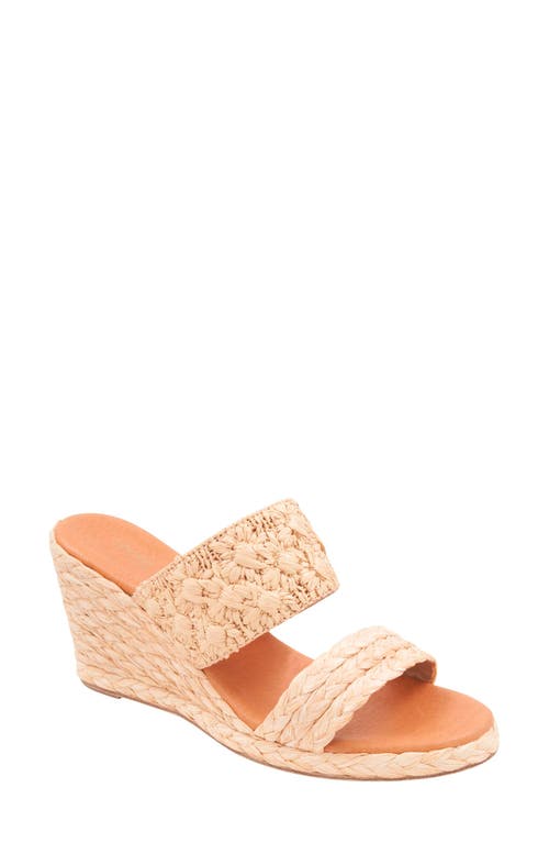 Andre Assous Women's Nolita Raffia Espadrille Wedge Sandals