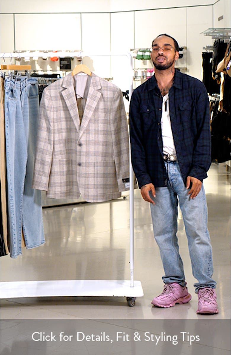 Henrik Trim Fit Italian Cotton & Linen Blend Jacket, sales video thumbnail