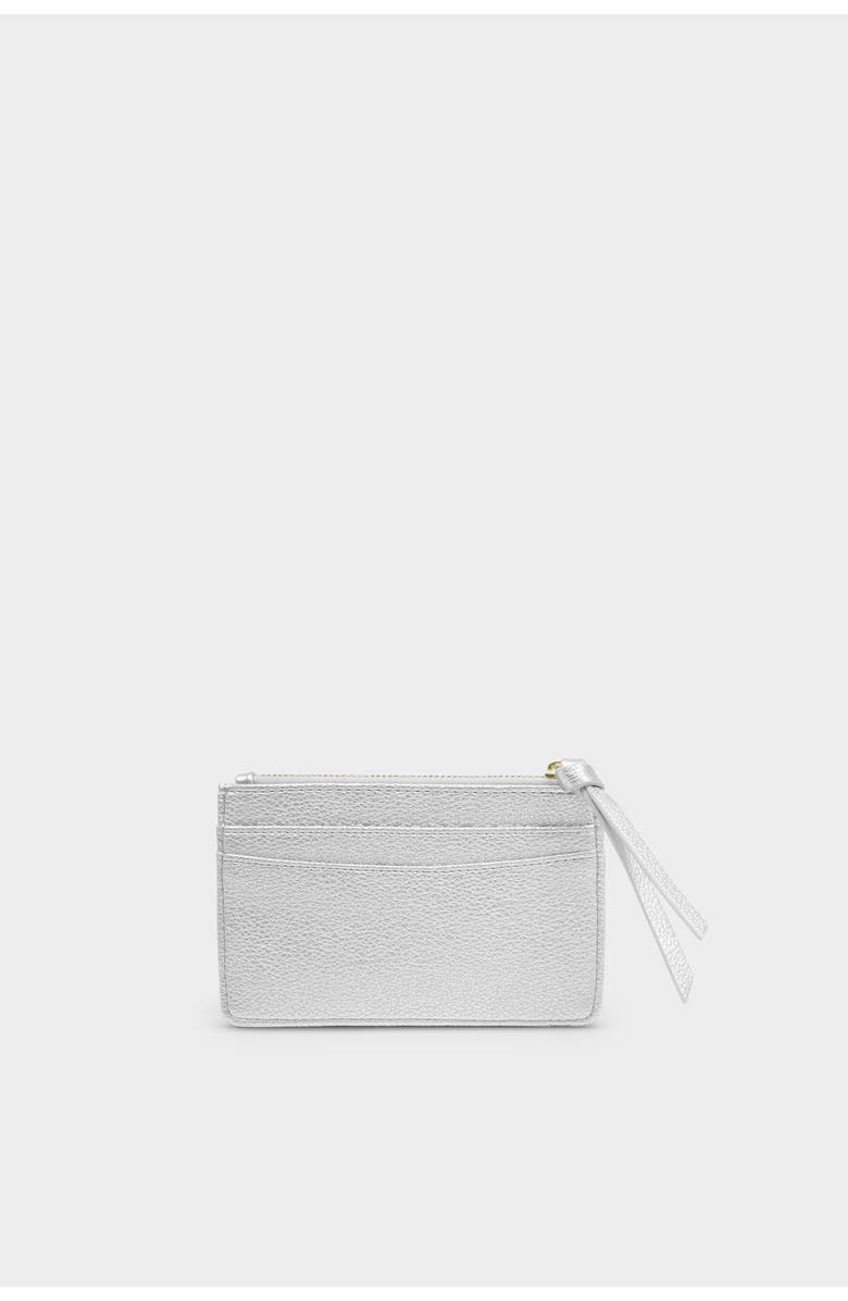 Katie Loxton Hallie Coin And Card Holder, Main, color, Silver