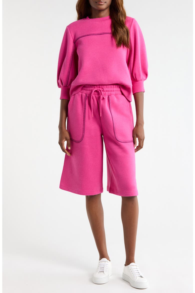 Classic Bermuda Shorts, Alternate, color, VAVOOM HEATHER