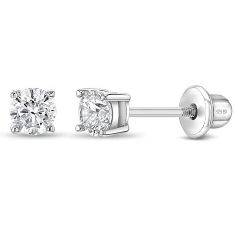 Classic Setting Solitaire Earrings