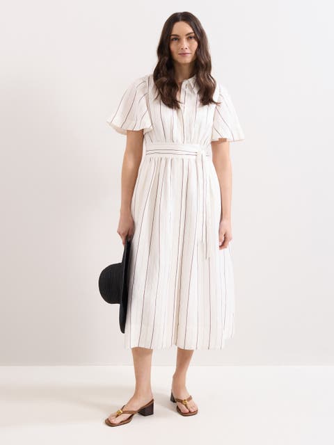 Marielle Striped Shirt Dress