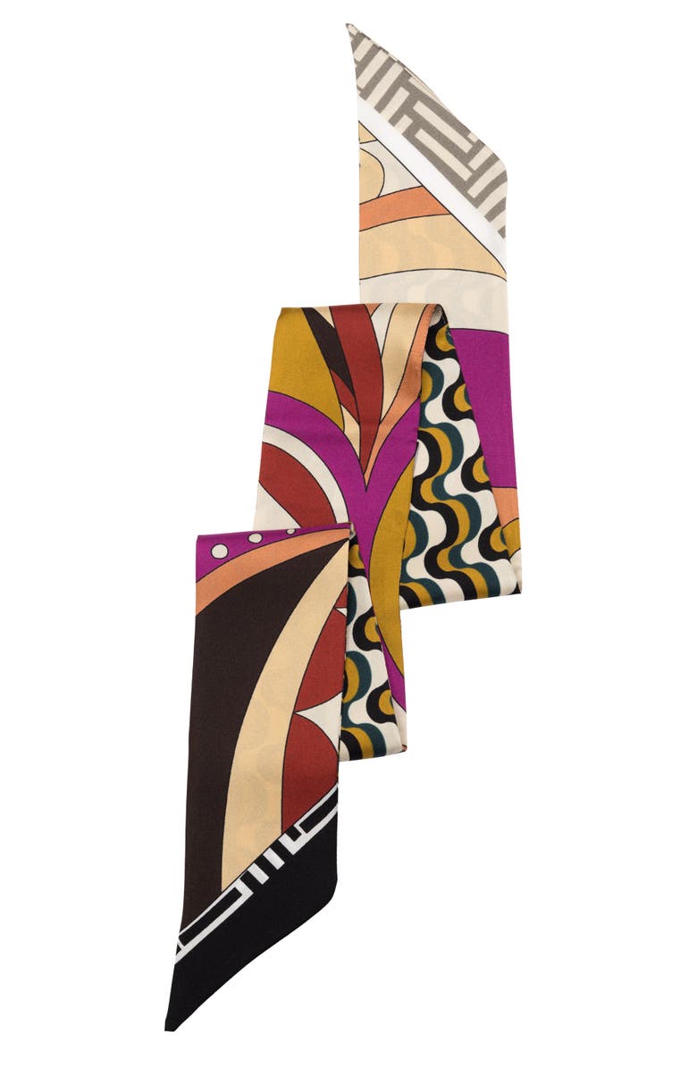 Elizabetta Jessica - Silk Twilly for Women, Alternate, color, Gold & Pink