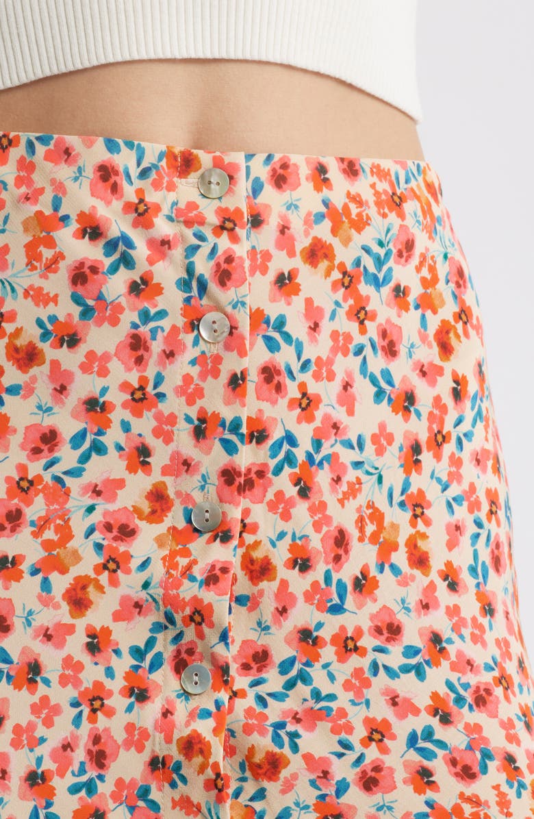 Rails Rosetta Floral Print Button Front Midi Skirt, Alternate, color,