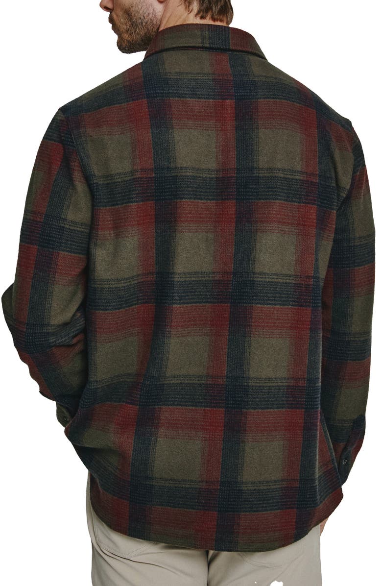 7 Diamonds Generation Plaid Stretch Flannel Button-Up Overshirt, Alternate, color, 