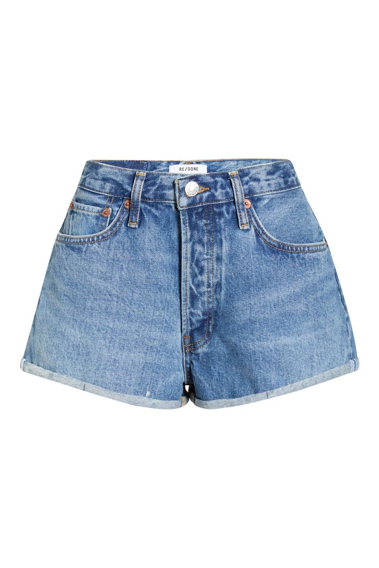 Daisy Cuffed Denim Shorts, Alternate, color, DAY TRIPPER