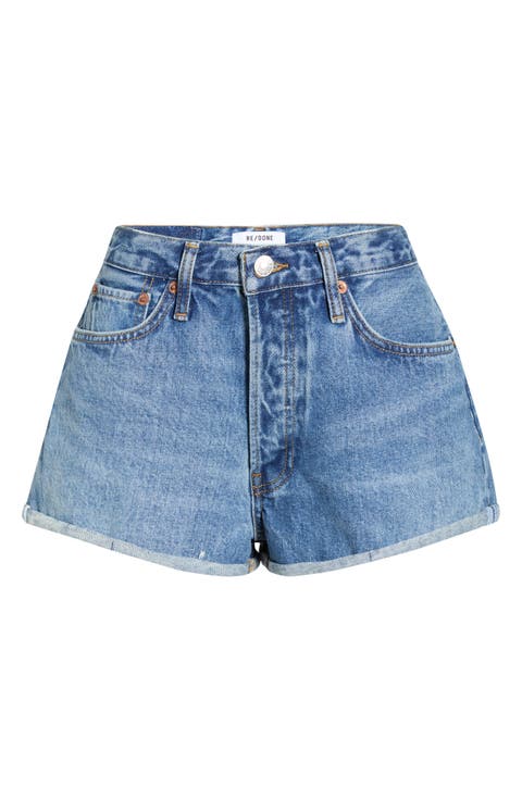Daisy Cuffed Denim Shorts