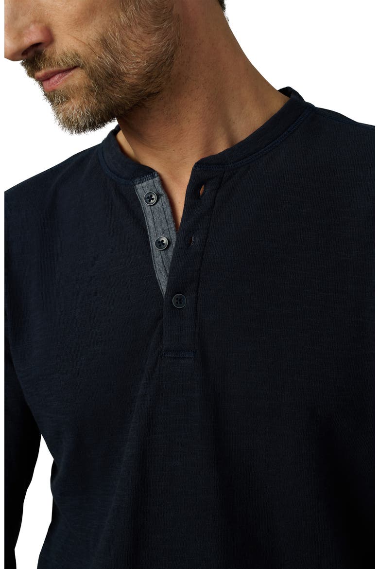 Double Face Thermal Henley Shirt, Alternate, color, TRUE NAVY