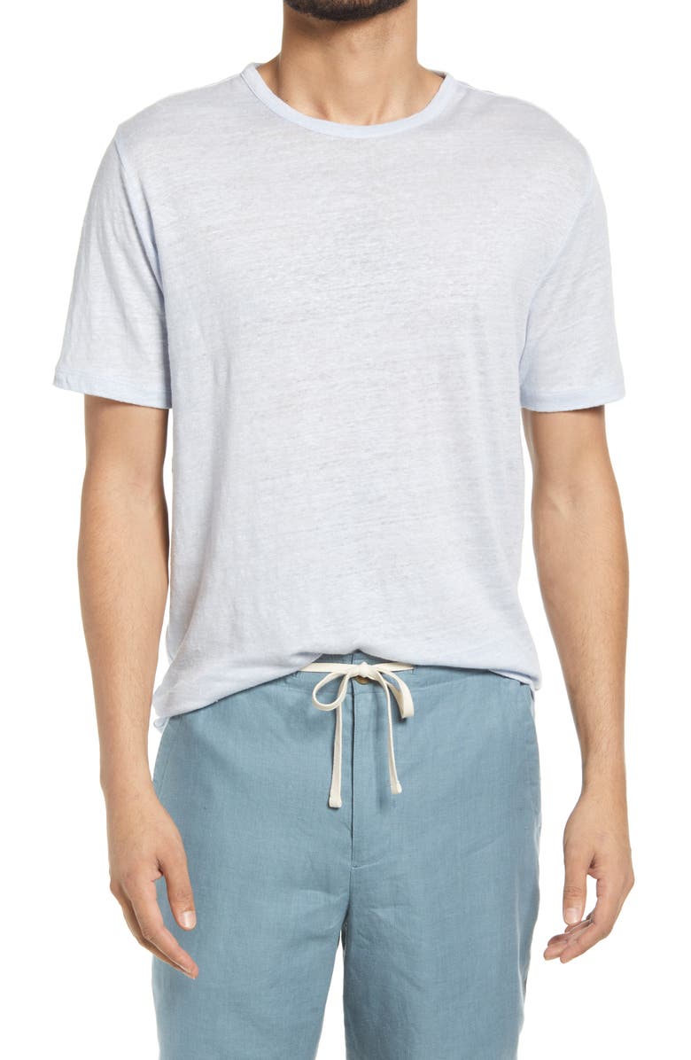 Vince Crewneck Linen T-Shirt, Main, color,