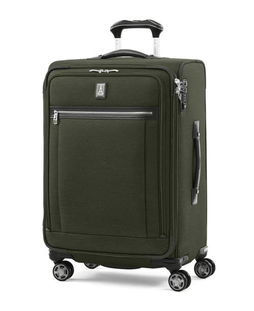 Travelpro Platinum Elite Softside Expandable Medium 25-inch Checked Luggage In Pilot Green