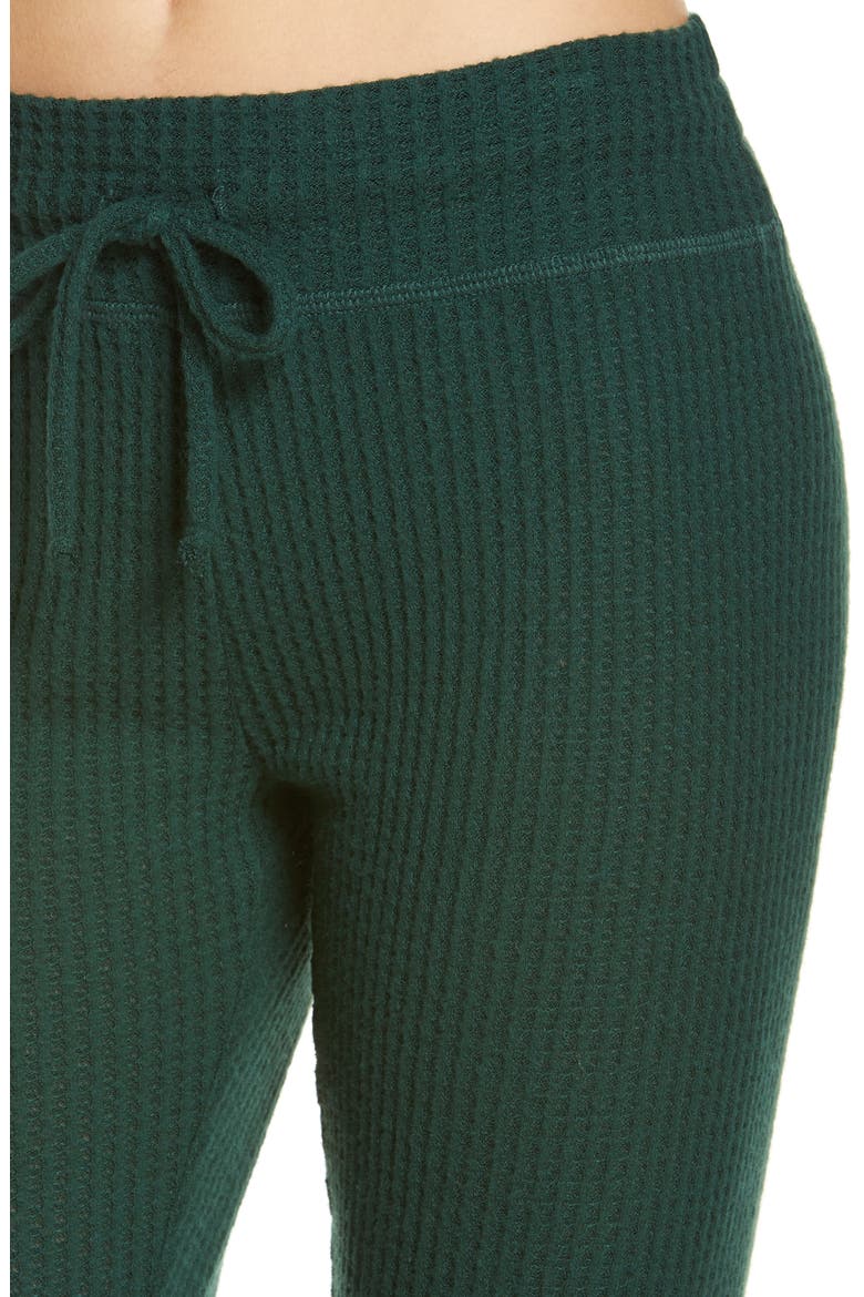 Living Easy Thermal Knit Sweatpants, Alternate, color, FOREST GREEN