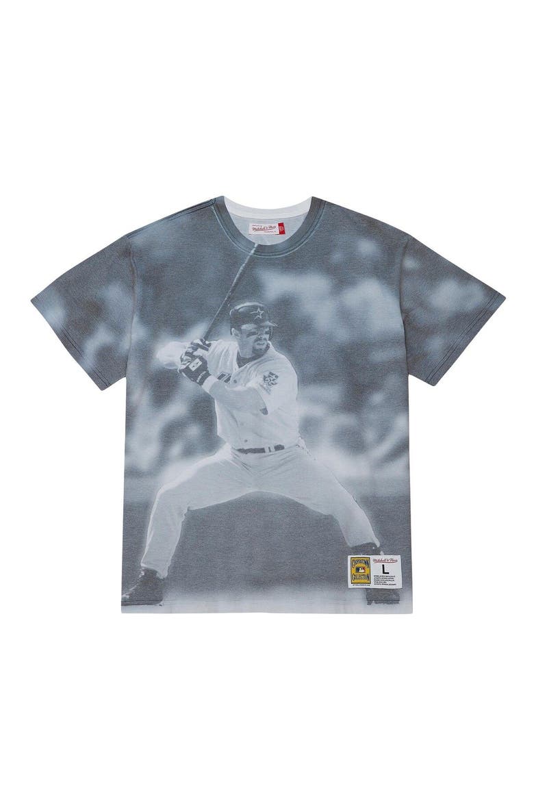 Men's Mitchell & Ness Jeff Bagwell Houston Astros Cooperstown Collection Highlight Sublimated Player Graphic T-Shirt, Alternate, color, White