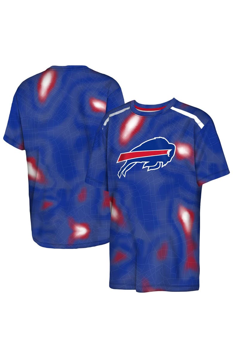 Outerstuff Youth Outerstuff Royal Buffalo Bills End Zone Dri-Tek T-Shirt, Alternate, color, 